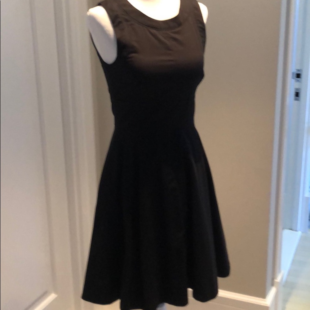 **French Connection Black Fit & Flare Dress Size 2**